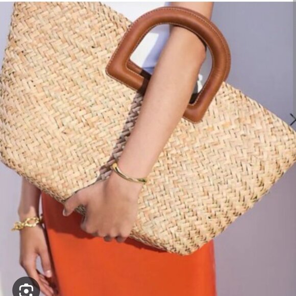 Madewell Straw Tote "LIKE NEW" - Picture 15 of 16